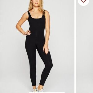 Fabletics Black Powerhold Scoop Neck Jumpsuit